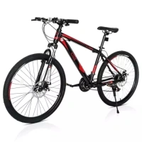 Unisex Adult 26 Inch Mountain Bike MTB 21 Speeds Carbon Steel Bicycle Suspension