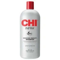 CHI Infra Shampoo, Gently Cleanses Scalp & Hair, Hydrating & Nourishing For All Hair Types, Designed for Heat Damaged Hair, Sulfate, Paraben, & Cruelty-Free, 32 Oz