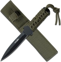 Survivor HK-7521 Outdoor Fixed Blade Knife 7-Inch Overall, Stainless Steel,Green