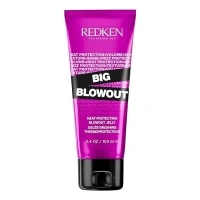 Redken Big Blowout Heat Protection Jelly Serum | Offers Shine and Texture | Frizz Control | Volume for Fine Hair | Blowdry Gel | For All Hair Types