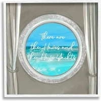 Stupell Industries Haves & Have Yachts Bling Boat Porthole View Framed Wall Art, Design By Ziwei Li