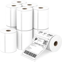 Compatible 4" x 6" Direct Thermal Label Replacement for DYMO 1744907 Postage Address Shipping Compatible with Dymo 4XL, Rollo & Zebra Printer Permanent Adhesive (12 Rolls, 220 Labels/Roll)