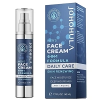 Face Cream 6-in-1 for Men: Face Moisturizer Suitable for Anti Aging Daily Face Care - Cream for Males Skin Care 1.7oz