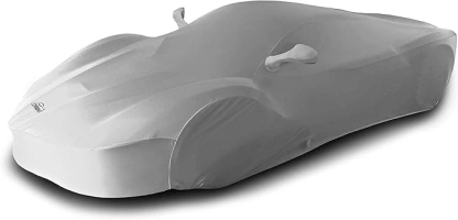 Coverking Custom Car Cover for Select Chevrolet Corvette Models - Satin Stretch (Pearl White)