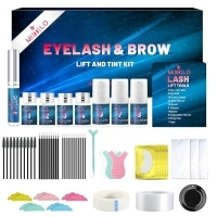 2024 Lash Lift Kit, Eyebrow Lamination Kit, 4 in1 Eyelash Lift Kit Natural Black Coloring Set, Professional Eyelash Lash Curling, Lasting for 8 Weeks DIY for Salon Home