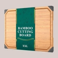 Olivanera Bamboo Large Cutting Board Sets, Extra Large Cutting Board Set of 3, 24"20"and 18" Wood Cutting Board with Juice Groove, Heavy Chopping Boards for Kitchen Chopping Meat, Vegetables