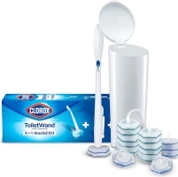 Clorox Toilet Cleaning System - ToiletWand, Storage Caddy and 16 Heads (Package May Vary)