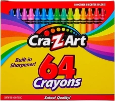 Cra-Z-Art Crayons, 64 Assorted Colors, 64/Pack (10202WM16)