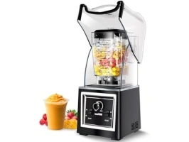 Wantjoin Professional Grade Blender - Soundproof & Quiet Commercial Blenders, Removable Shield, 2000W Watte, 67 Oz Capacity - Perfect for Kitchen, Fruits, Shakes, Smoothies, and Frozen Drinks