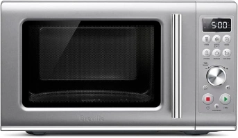 Breville Compact Wave Soft Close Microwave BMO650SIL, Silver