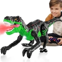 Remote Control Dinosaur Gift Toy for Boys Kids 3 4 5 6 7 Years, Electric Walking Dinosaur Figure for Boys Girls 6-12, Rechargeable RC Dinosaur Robot with Simulation Fire Breathing Birthday Gift