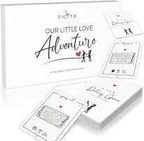 ZICOTO 40 Fun Date Night Ideas for Couples - The Perfect Scratch Off Card Deck Game for Unique Date Night Adventures - Great for Him/Your Boyfriend, Husband, Girlfriend or Wife