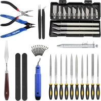 42 Pieces 3D Printer Tools Kit, 3D Printer Accessories Kit, Model Tools Kit Includes Deburring Tool, Hobby Knife Set, Art Knife Set, Removal Tools, Tube Cutter, 3D Print Accessories, 3D Print Tool Kit