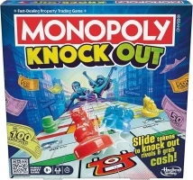 Monopoly Knockout Family Party Game for Kids, Teens, and Adults | Ages 8 and Up | 2-8 Players | 20 Mins. Average | Quick-Playing Board Games