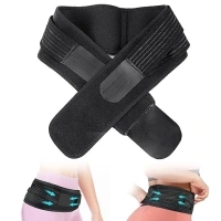 Sacroiliac Belt, Si Joint Belt for Women Men Double Straps Extra Compression Lower Back Support Brace for Relaxation Si Joint Sciatica Pelvis Lumbar Hip brace for women Black (Medium)