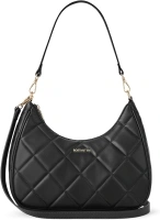 BOSTANTEN Crescent Hobo Bags for Women Quilted Crossbody Shoulder Purses with Long and Short Straps