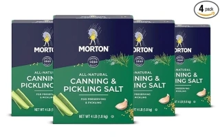 Morton Canning & Pickling Salt, 4 Pound (Pack of 4)