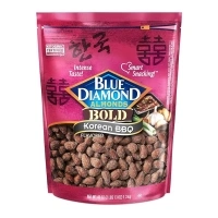 Blue Diamond Almonds, BOLD Snack Nut Flavored Korean BBQ Value Bag Great for Snacking and Cravings at Home, Office, or On-The-Go, 45 Ounce Bag