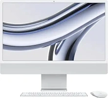 Apple 2023 iMac All-in-One Desktop Computer with M3 chip: 8-core CPU, 8-core GPU, 24-inch Retina Display, 8GB Unified Memory, 256GB SSD Storage, Matching Accessories. Works with iPhone/iPad; Silver