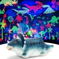 Dinosaur Projector Night Light for Kids Room, Dino Light Projector with 14 White Noises & 360° Rotation, Crawling Dinosaur Toys for Kids 3-5, Birthday Holiday Gifts for Kids Ages 3-8