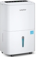 Waykar 80 Pints Energy Star Home Dehumidifier for Spaces up to 5,000 Sq. Ft at Home, in Basements and Large Rooms with Drain Hose, Handle, Auto Defrost and Self-Drying.