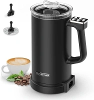 Milk Frother and Steamer 4 in 1, Electric Coffee Frother Automatic Milk Frothers, Coffee Heater Milk Warmer and Cold Foamer Frother with Temperature Control for Latte, Cappuccino, Macchiato