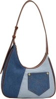 Denim Bag, Trendy Jean Purses for Women Y2K Denim Shoulder Bag Hobo Purses Handbag