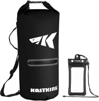 KastKing Cyclone Seal Dry Bag-100% Waterproof Bag with Phone Case Front Zippered Pocket,Perfect for Beach,Fishing,Kayaking,Boating,Hiking,Camping