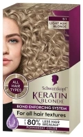 Schwarzkopf Keratin Color Permanent Hair Color Cream, 9.1 Light Ash Blonde, 1 Kit