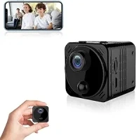 4K HD Spy Camera Wireless Hidden Camera WiFi Long Battery Life Mini Real-time Remote View Mini Convert Camera with Phone APP Night Vision Motion Sensor Security Surveillance Cam for Car