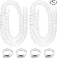 Pool Pump Hoses for Above Ground Pool 1.25" x 59" Pool Hoses for Intex Pool Filter Pump 607 635 637 Coleman Pool Hose Replacement 1 1/4