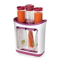 Infantino Squeeze Station For Homemade Baby Food, Pouch Filling Station For Puree Food For Babies And Toddlers, Dishwasher Safe And BPA-Free,Purple