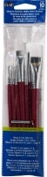 Plaid Nylon Brush Set, 44220 White (10-Piece)