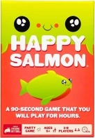 Exploding Kittens Presents Happy Salmon - Card Games for Adults, Teens and Kids, Funny Family Games - 3-8 Players, Ages 6+ - Quick Party Game with 90-Second Rounds, Easy to Learn Matching Card Game