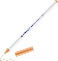 edding 4600 Round Nib 1 mm-Permanent Drawing on Textiles, wash-Resistant up to 60 °C-Fabric, 13: 1 Pen-Light Orange