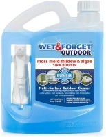 Wet & Forget Outdoor Moss, Mold, Mildew, & Algae Stain Remover Multi-Surface Cleaner, Ready to Use, 64 Ounce