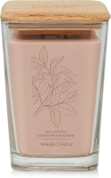 Yankee Candle Balancing Sandalwood & Rose Well Living Collection Large Square Candle, 19.5 oz.