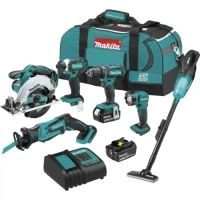 Makita XT614SX1-R 18V LXT Cordless 6-Tool Combo Kit (3 Ah) Certified Refurbished