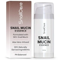 Snail Mucin 96% Serum Essence with Aloe, High Concentration Snail Secretion Filtrate, 99% Naturally Derived Ingredients, Safe Gentle PH Balanced Cream for Face,100ml Air Pump, Korean Skin Care