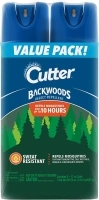 Cutter Backwoods Insect Repellent (2 Count), Mosquito Repellent, 25% DEET, Sweat Resistent, 11 Ounce (Aerosol Spray)