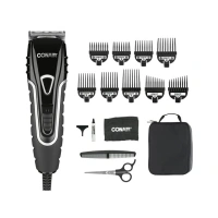 ConairMAN Barbershop Series Professional No-Slip Grip 20-Piece Haircut Kit, Home Hair Cutting Kit HC2000