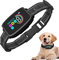 Dog Bark Collar, Anti Bark Collar for Large Medium Dogs, Rechargeable Smart Bark Collar with 8 Adjustable Sensitivity, Automatic Barking Training Collar with Beep Vibration Shock Function