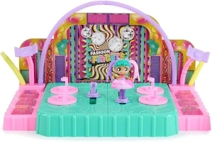 Fashion Show Playset, 2-in-1 Runway and Trading Board with Exclusive Doll