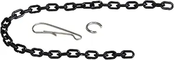 Fluidmaster 5104 Universal Kink Free Toilet Flapper Chain Replacement Black