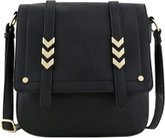 ALYSSA Double Compartment Large Flapover Crossbody Bag