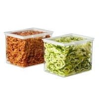 The Home Edit XL Canisters Clear Plastic Food Storage Containers, Pack of 2