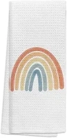 TNUW Abstract Boho Colorful Rainbow Soft and Absorbent Bathroom Kitchen Towels,Bohemia Hand Towels Dish Towels Beach Towels 16″×24″,Gifts for Boho Lovers Women Girls