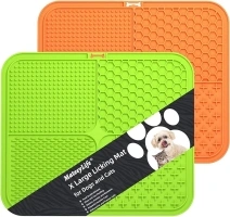 MateeyLife X Large Lick Mat for Dogs and Cats with Suction Cups, Dog Lick Mat for Anxiety Relief, Dog Toys to Keep Them Busy, Dog Enrichment Toys for Bathing, Cat Peanut Butter Lick Pad for Boredom