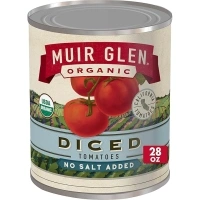 Muir Glen Organic Diced Tomatoes, No Salt Added, 28 oz