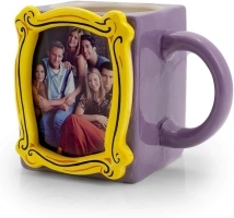 Silver Buffalo Friends in Frame Large Ceramic 3D Sculpted Mug, 20 Ounces